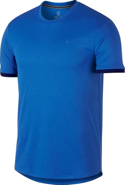 nike court dry singlet blauw maat s|Nike Court .